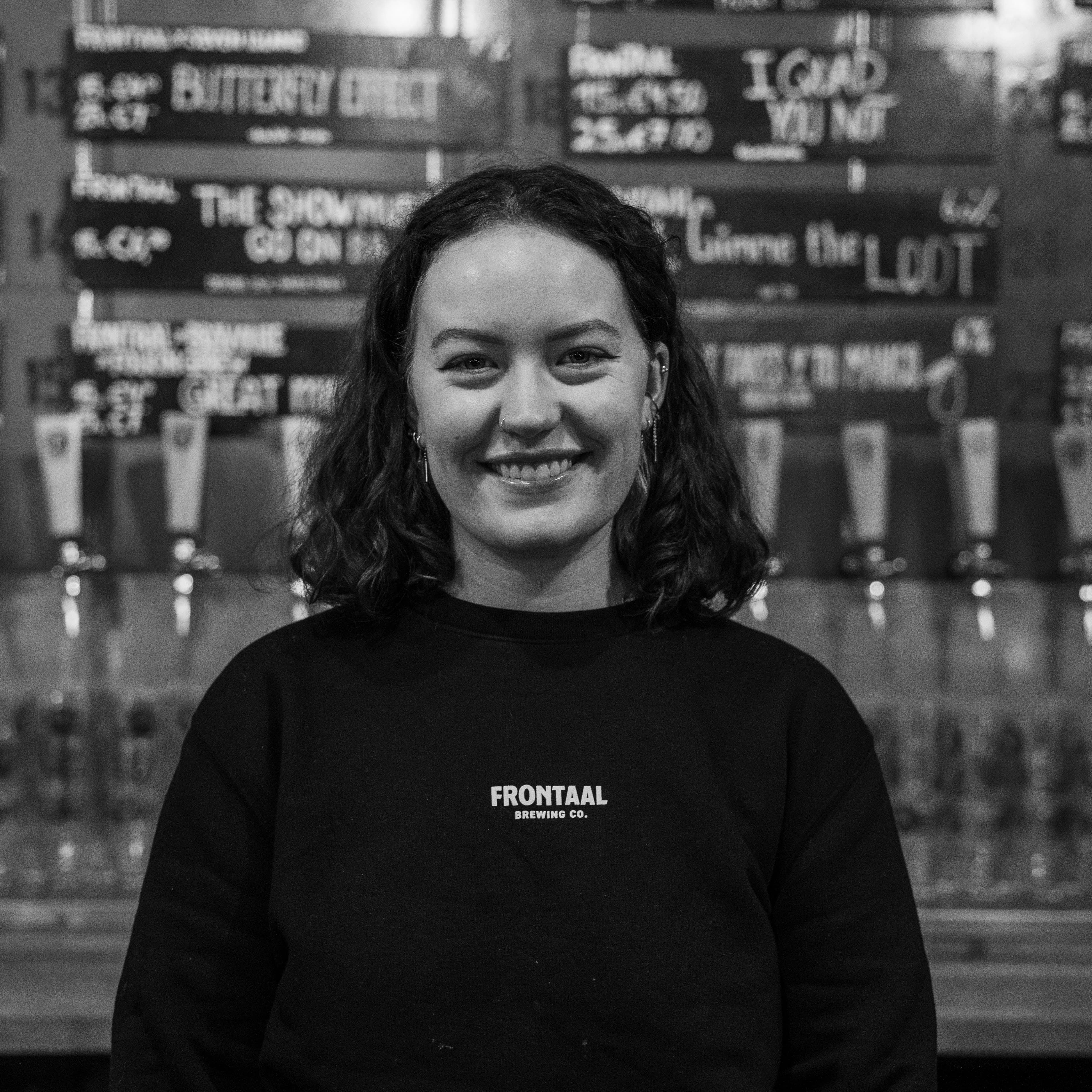 Kirsten Medewerker Brouwcafe Frontaal Brewing Company Breda