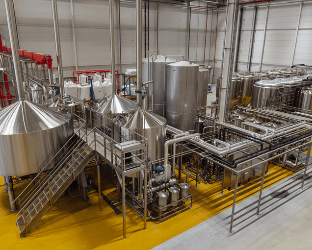 Stalen tanks Frontaal Brewing Company
