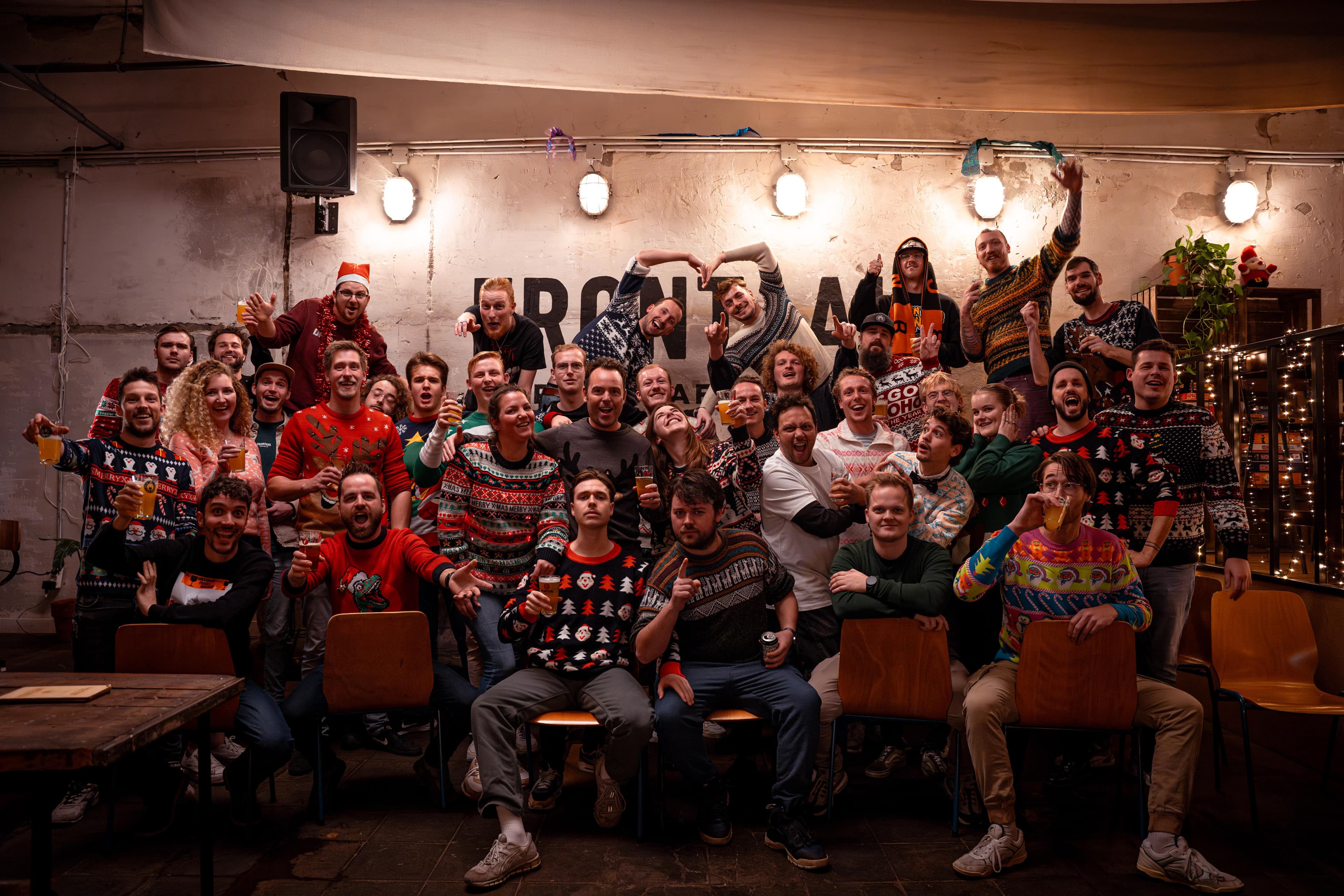 Team Frontaal Brewing Company Kerstmis Brouwcafe Breda