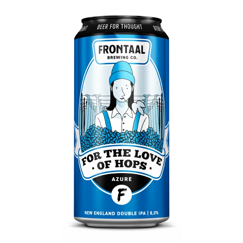 For the Love of Hops Azure New England Double IPA Frontaal Brewing Company