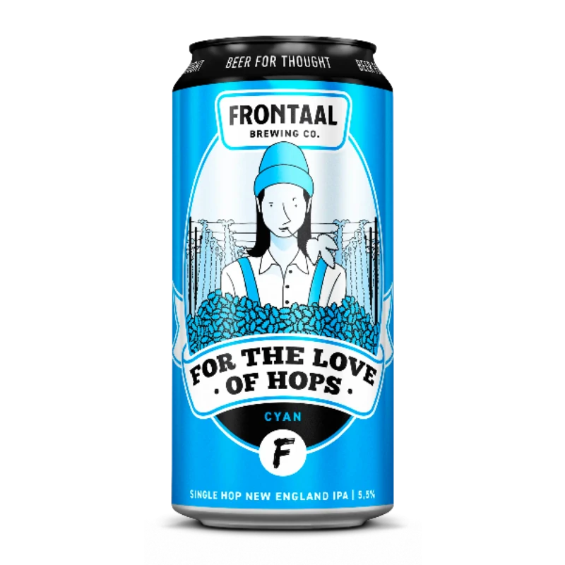 For the Love of Hops Cyan Single Hop Nelson Sauvin New England IPA Frontaal Brewing Company