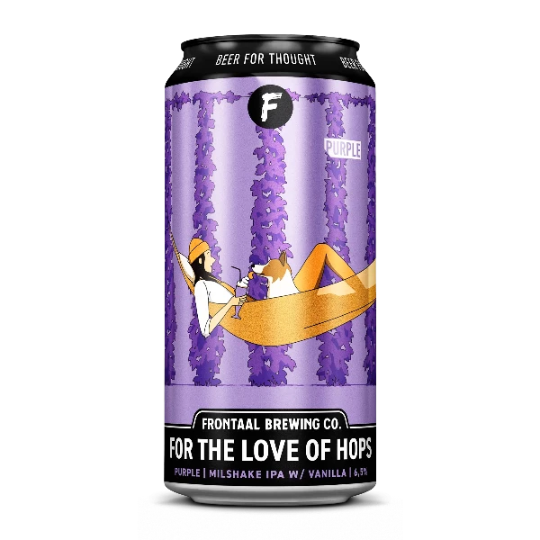 For the Love of Hops Purple Frontaal Brewing Company Milkshake IPA met Vanille
